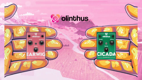 カリフォルニア発のエフェクターブランド『Olinthus（オリンタス）』から 史上最小サイズのエフェクター「CICADA」「EARWIG」が登場！
