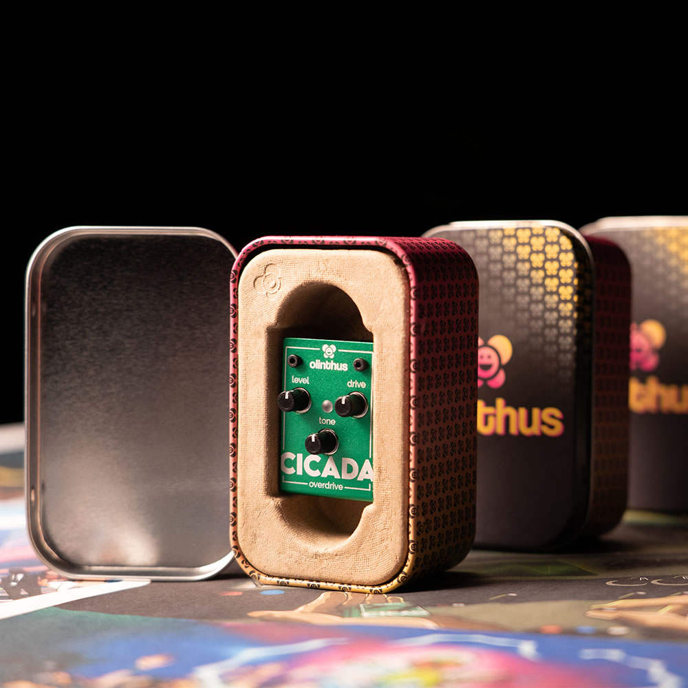 エフェクター Olinthus CICADA 超小型エフェクター オーバードライブ Over Drive オリンタス シカーダ