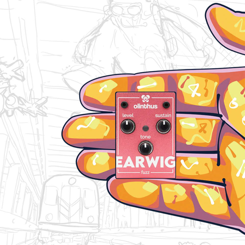 エフェクター Olinthus EARWIG 超小型エフェクター ファズ Fuzz オリンタス アーウィグ