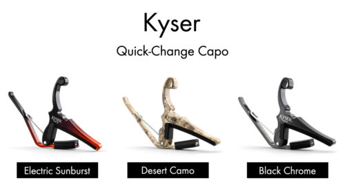 Kyser(カイザー)から定番カポタストQuick-Change Capoの新製品3モデルが発売! Kyser(カイザー)から定番カポタストQuick-Change Capoの新製品3モデルが発売!