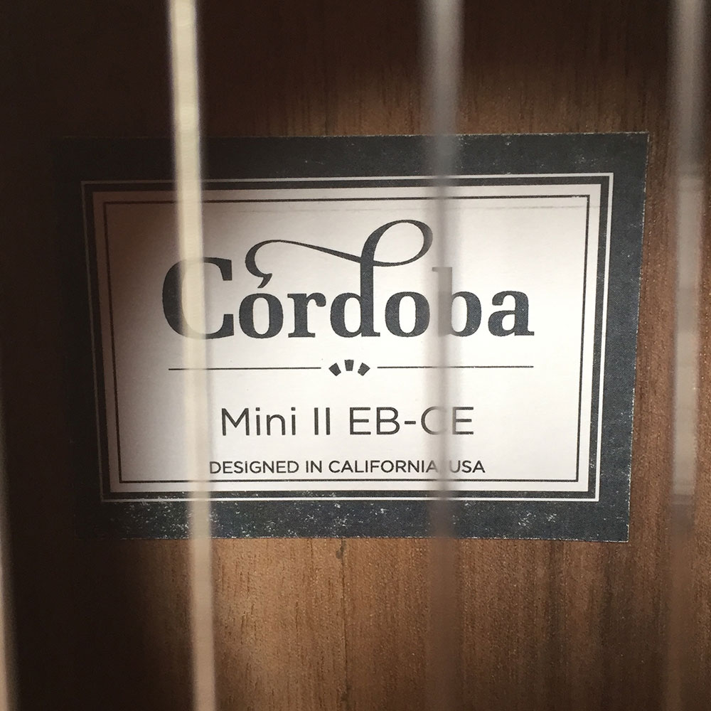 Cordoba コルドバ Mini II EB-CE ナイロン弦ギター エレクトリッククラシックギター