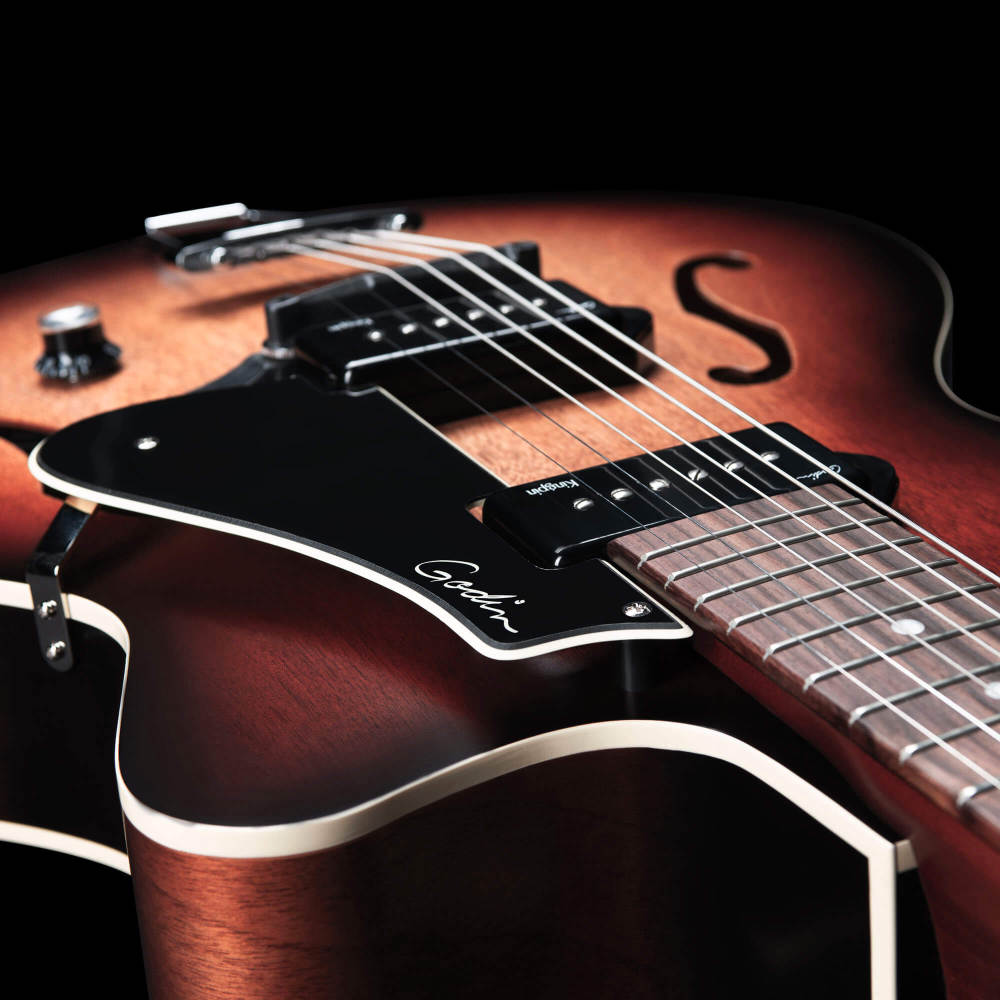 Godin ゴダン 5th Avenue CW Kingpin II Vintage Burst エレキギター フルアコギター
