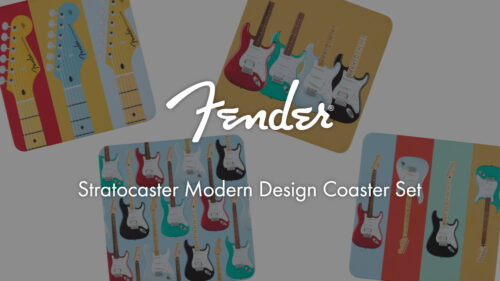 Fender（フェンダー）からストラトキャスターにインスパイアされたデザインのコースター4枚セットが発売！