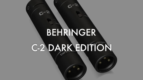 BEHRINGER（ベリンガー）からマッチドコンデンサーマイク2本セット「C-2 DARK EDITION」が発売！