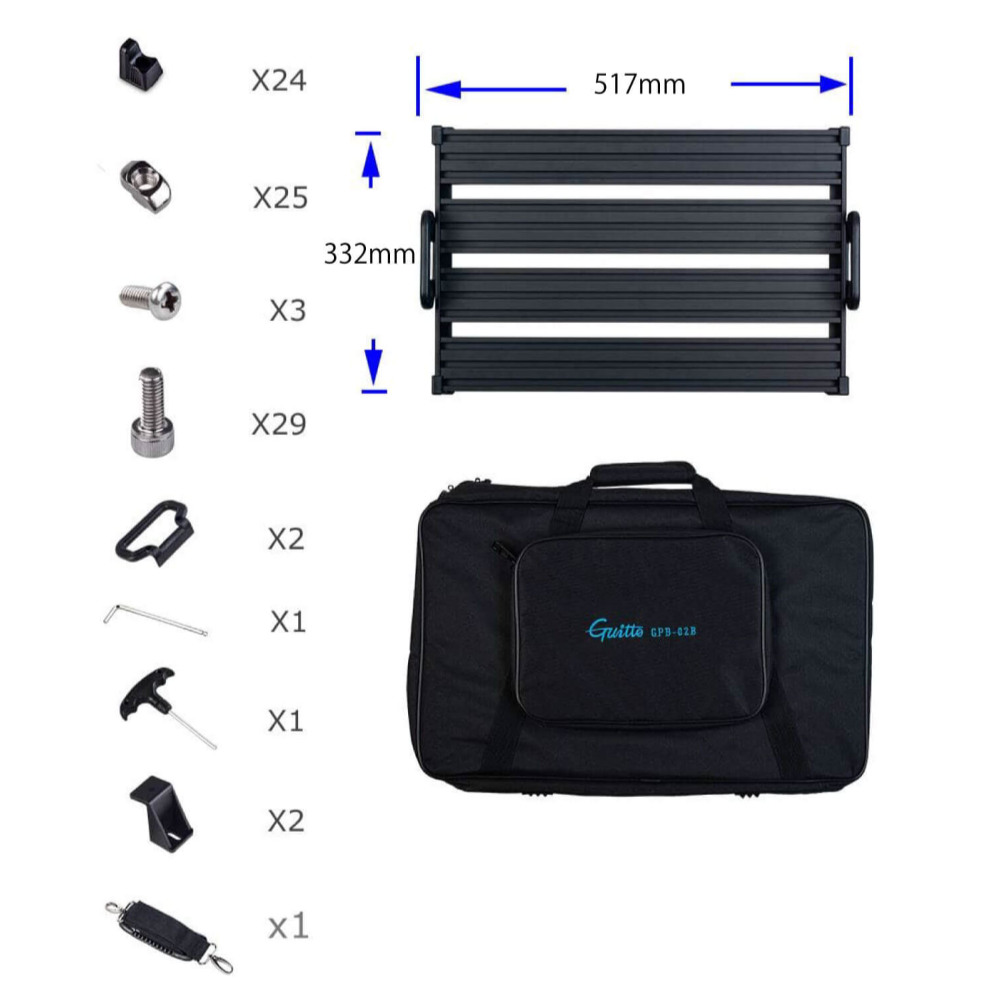 Guitto GPB-02 ペダルボード エフェクターボード
