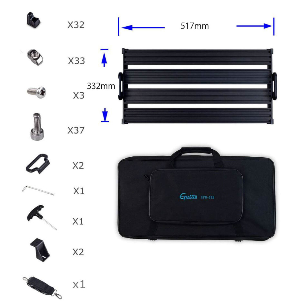 Guitto GPB-03 ペダルボード エフェクターボード