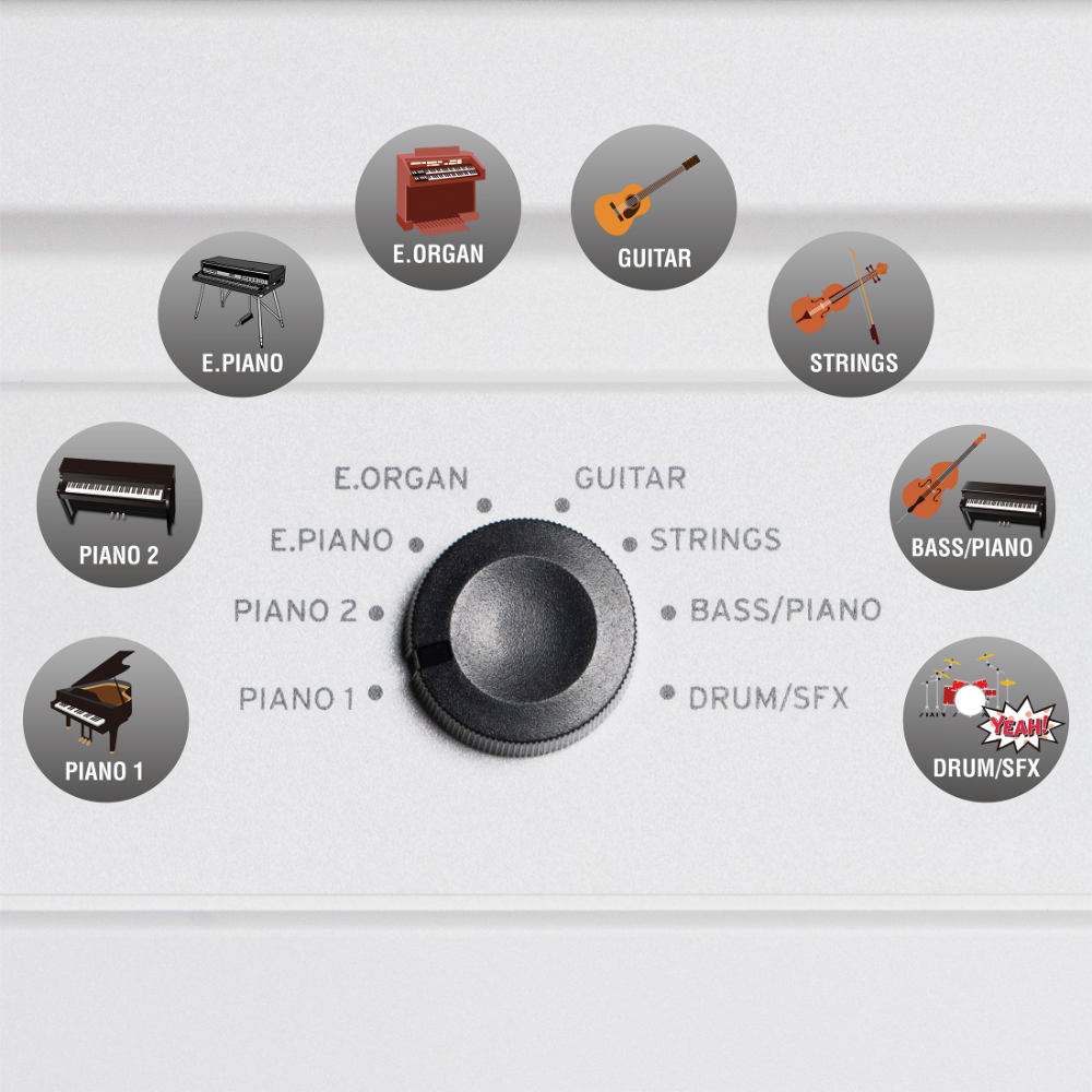 8音色で、あなたの表現に寄り添う。