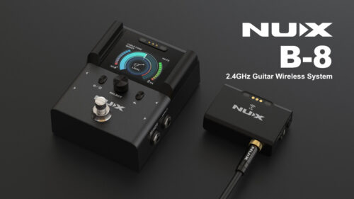 ペダルタイプの受信機と、バッテリーを内蔵したコンパクトな送信機を組み合わせたギター/ベース用ワイヤレスシステム「NUX B-8」が発売！