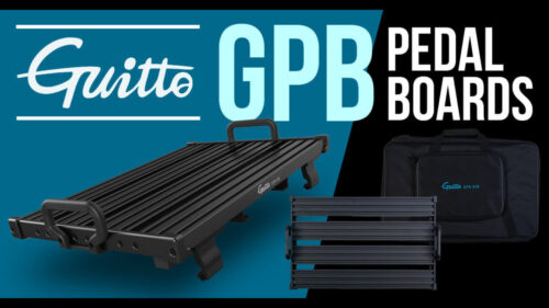 Guittoから 軽量かつ強靭なアルミ合金フレームに折りたたみ式アンダーシャーシを備えたペダルボード「GPBシリーズ」が登場！