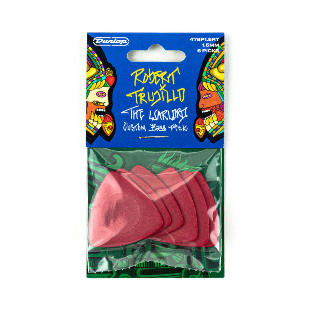 JIM DUNLOP ジムダンロップ 476P150RT Robert Trujillo Warlord Custom Bass Pick 1.5mm ギターピック 6枚入りパック