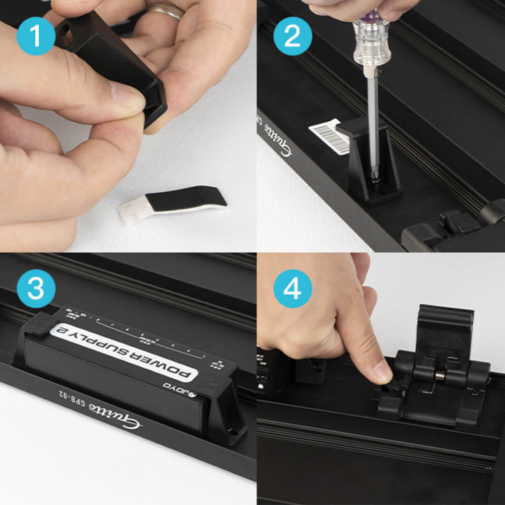 折りたたみ式アンダーシャーシで配線と携行性を両立