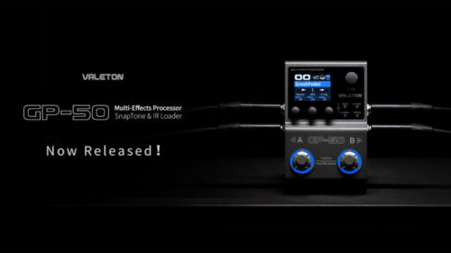 VALETON（ヴェイルトン）から人気モデル”GP-5”を継承した次世代のコンパクトマルチエフェクター「GP-50」が発売！