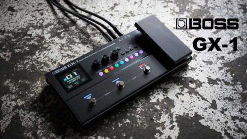 BOSS（ボス）から ベストセラーとなったGT-1の後継モデル、プレミアムなサウンドと機能性を備えた軽量コンパクトなギター用マルチエフェクター「GX-1」が発売！