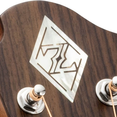 マザー・オブ・パールのZロゴが入ったヘッドストック