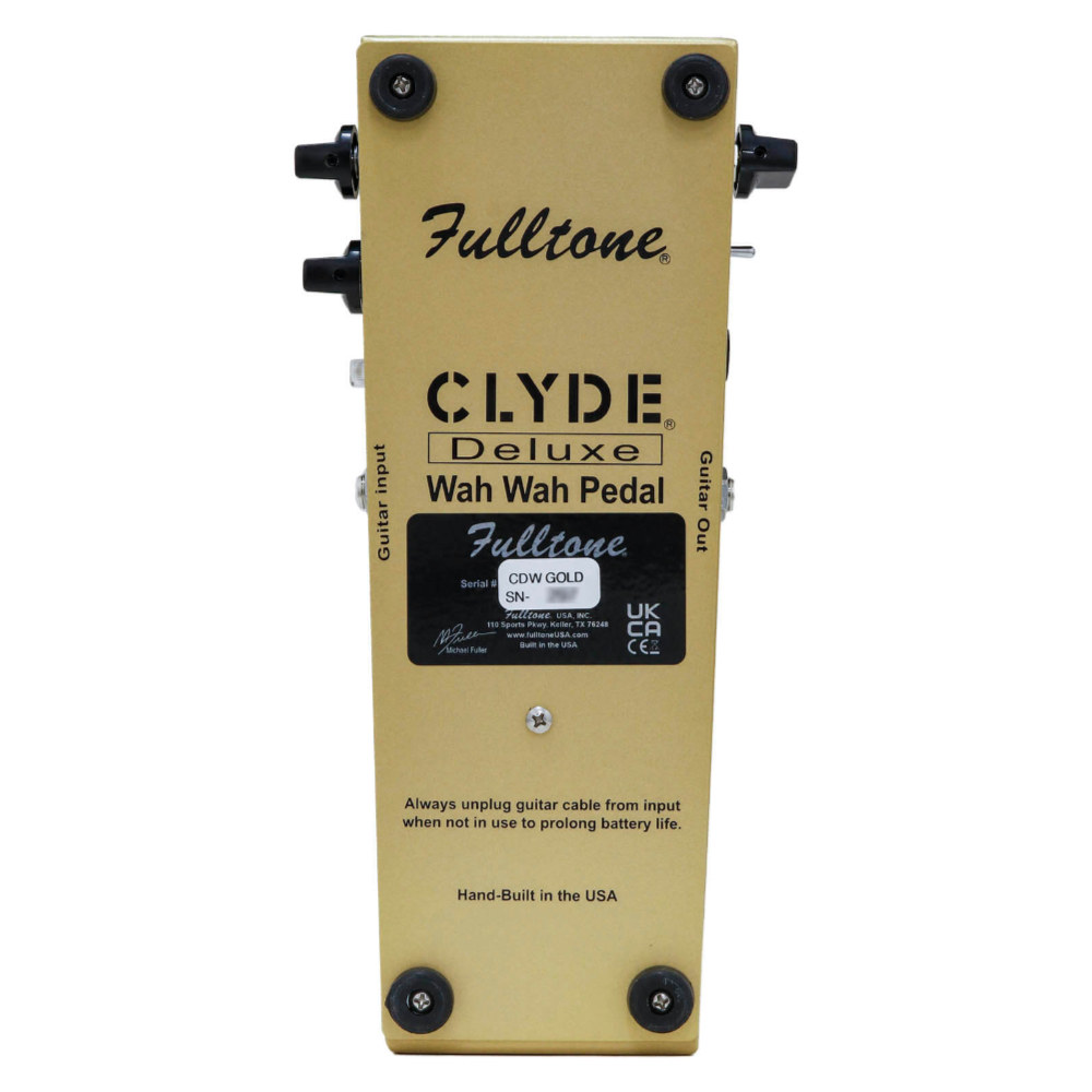 Fulltone フルトーン CLYDE Deluxe Wah LTD GOLD ワウ ギターエフェクター 限定モデル