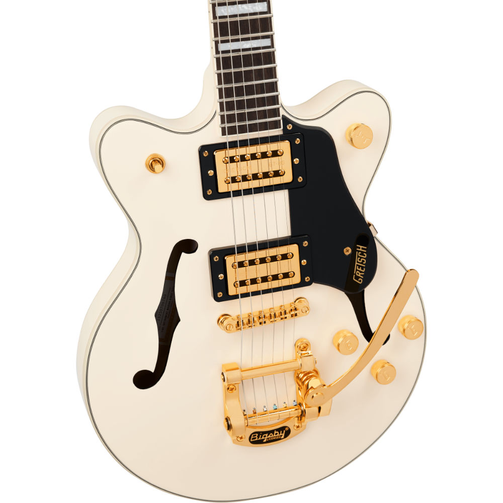 GRETSCH G2655TG Streamliner Center Block Jr. Double-Cut with Bigsby LTD Laurel Fingerboard Vintage White