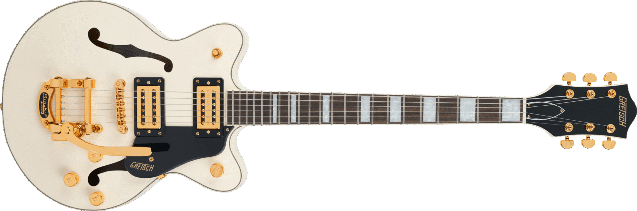 GRETSCH G2655TG Streamliner Center Block Jr. Double-Cut with Bigsby LTD Laurel Fingerboard Vintage White