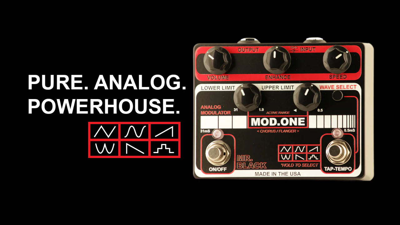 Mr.Black ミスターブラック Mod.One モッドワン コーラス フランジャー ギターエフェクター