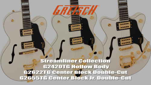 GRETSCH（グレッチ）の”Streamliner Collection”にVintage WhiteカラーのLimited Editionが登場！
