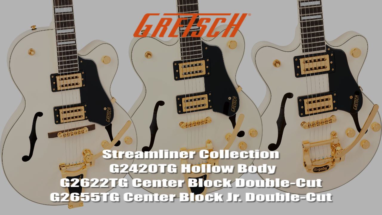 GRETSCH（グレッチ）の”Streamliner Collection”にVintage WhiteカラーのLimited Editionが登場！