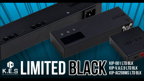 K.E.Sのパワーサプライ「KIP-001」「KIP-V.A.C.9」「KIP-AC208MS」にオールブラックカラーを採用した特別限定モデルが登場！