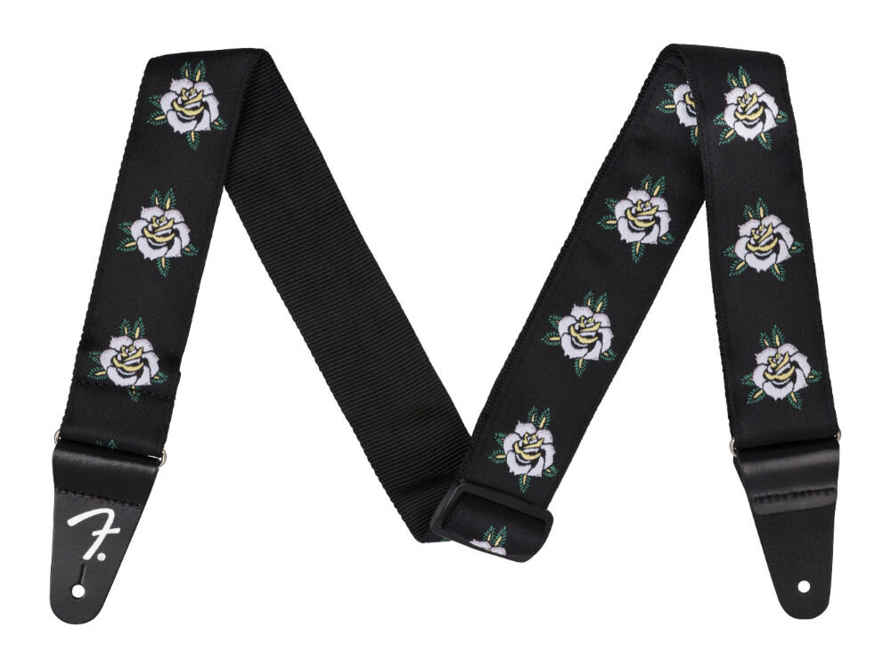Fender フェンダー Rose Strap White 2インチ ギターストラップ