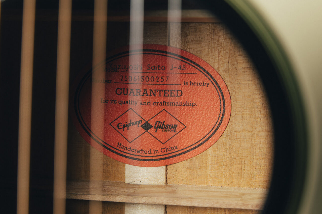 Epiphone Inspired By Gibson Custom Kazuyoshi Saito J-45 2026 Ebony エレクトリックアコースティックギター