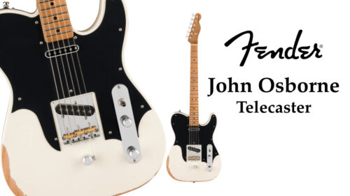 Fender（フェンダー）から Road Wornオリンピックホワイトフィニッシュを施した John Osborneシグネチャーモデルのテレキャスターが登場！