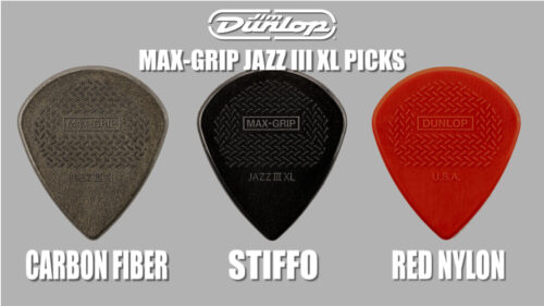 JIM DUNLOP（ジムダンロップ）の”Max-Grip Jazz III XL PICKS”に3モデルが新登場！
