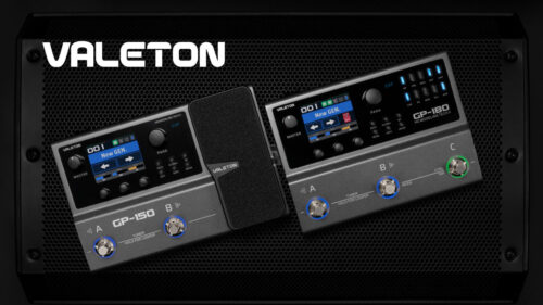 VALETONのマルチエフェクトプロセッサー『GP-5 / GP-50ファミリー』に、3つ目のフットスイッチを追加した「GP-180」、エクスプレッションペダルを追加した「GP-150」が登場！