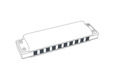 最適な演奏快適性を実現する丸みを帯びたデザイン