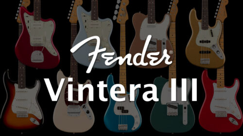 Fender（フェンダー）から 細部までこだわったヴィンテージ復刻モデル「Vintera IIIシリーズ」が登場！