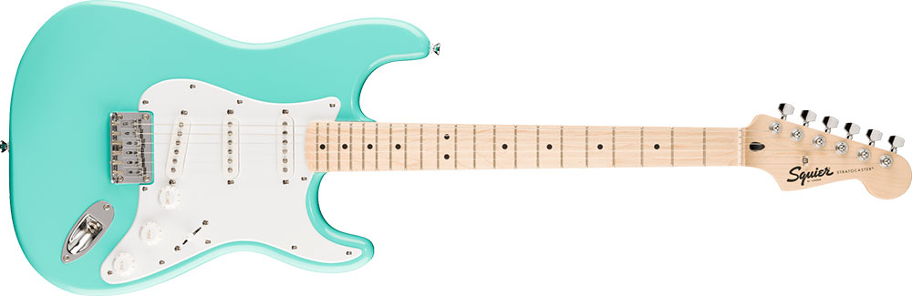 Squier スクワイア スクワイヤー Squier Sonic Stratocaster HT Maple Fingerboard White Pickguard Sea Foam Green エレキギター