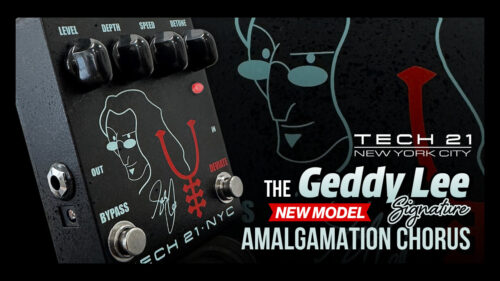 TECH21からゲディー・リーのフィードバックが反映されたベース用コーラスペダル「Geddy Lee Signature Amalgamation Chorus​」が発売！