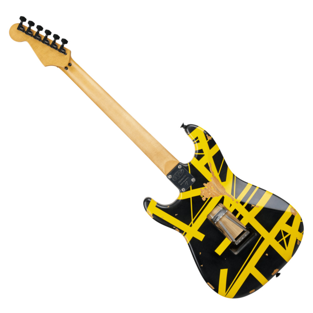 EVH イーブイエイチ Limited Edition Striped Series Frankenstein Frankie Black with Yellow Stripes Aged エレキギター