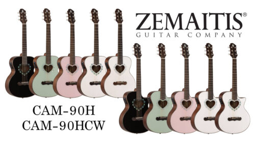 ZEMAITIS（ゼマイティス）から スモールボディシェイプの“Miniボディ CAMシリーズ”にプリアンプを搭載したエレアコギター「CAM-90H」「CAM-90HCW」が登場！