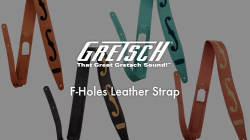 Gretsch（グレッチ）からFホールデザインのレザーストラップ「F-Holes Leather Strap」が発売！