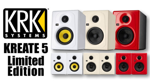 音にこだわるクリエイティブプロフェッショナル2WayスタジオモニターKRK SYSTEMS「KREATEシリーズ」にLimited Editionとして3色が発売！
