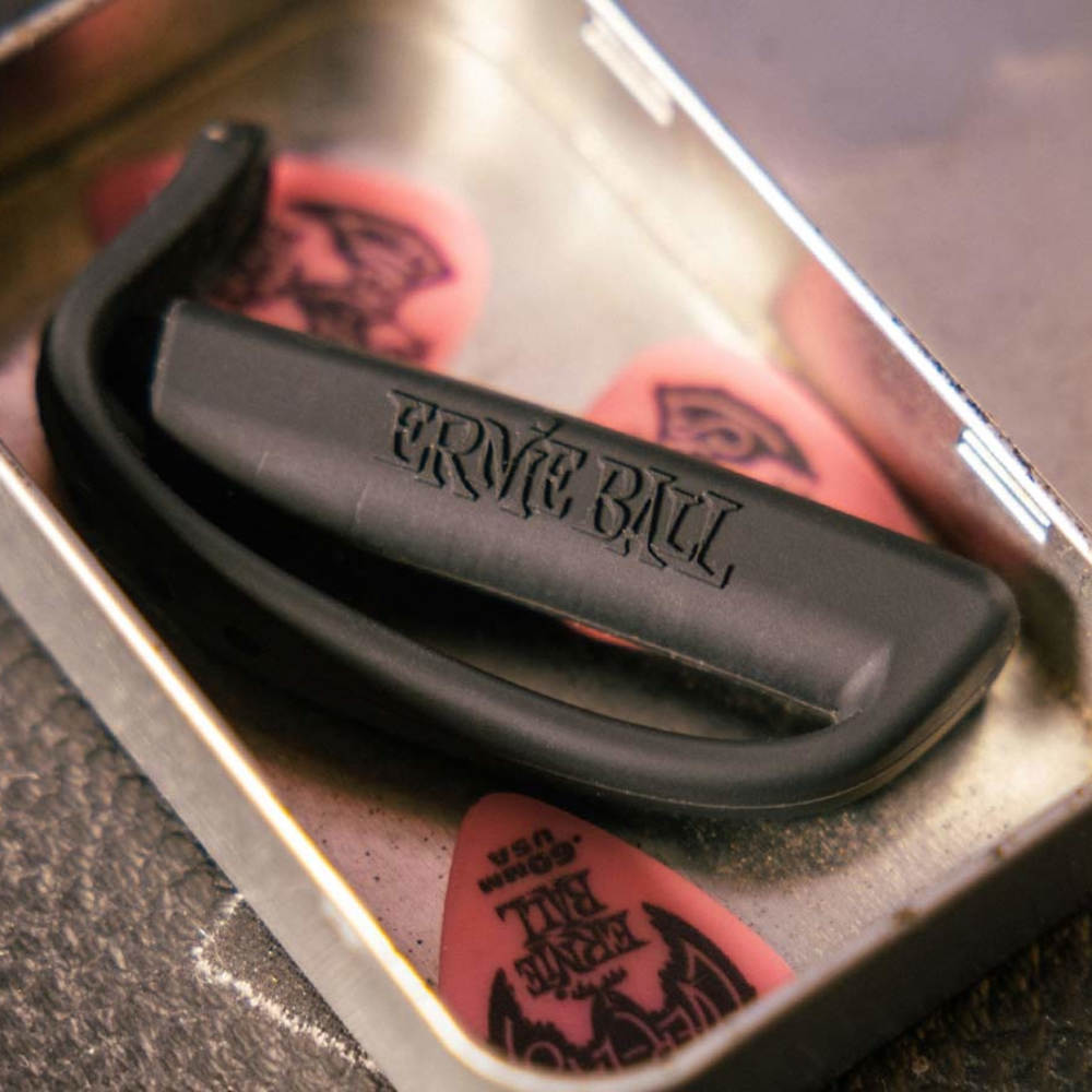 ギターカポ ERNIE BALL 9645 FLEX CAPO BK アーニーボール フレックスカポ