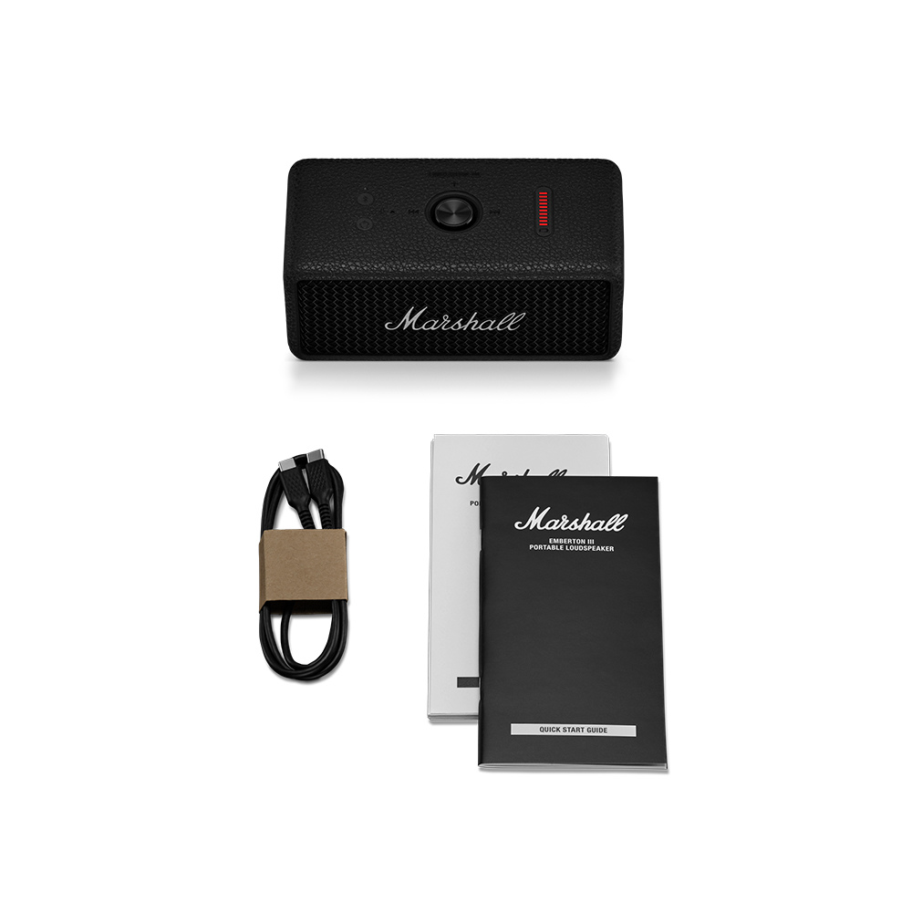 MARSHALL マーシャル Emberton III Black and Silver ワイヤレススピーカー Bluetoothスピーカー ブラック&シルバー