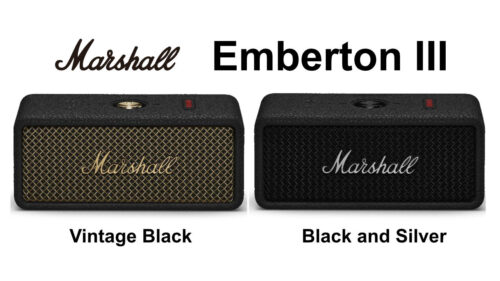 Marshall（マーシャル）の大人気ポータブルスピーカーシリーズ『Emberton III』に 新色「Vintage Black」「Black and Silver」が登場！