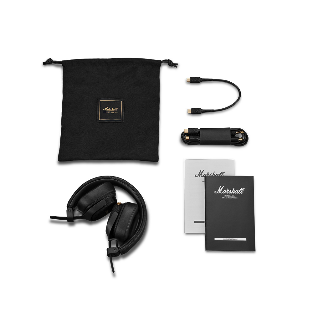 MARSHALL マーシャル Milton A.N.C. Black ワイヤレスヘッドホン ブラック Bluetooth 6.0