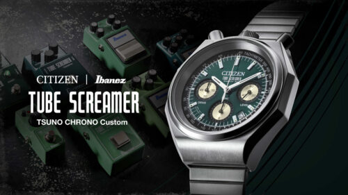 Ibanez × CITIZEN コラボレーションウォッチ「TSUNO CHRONO Custom Tube Screamer Limited」が登場！