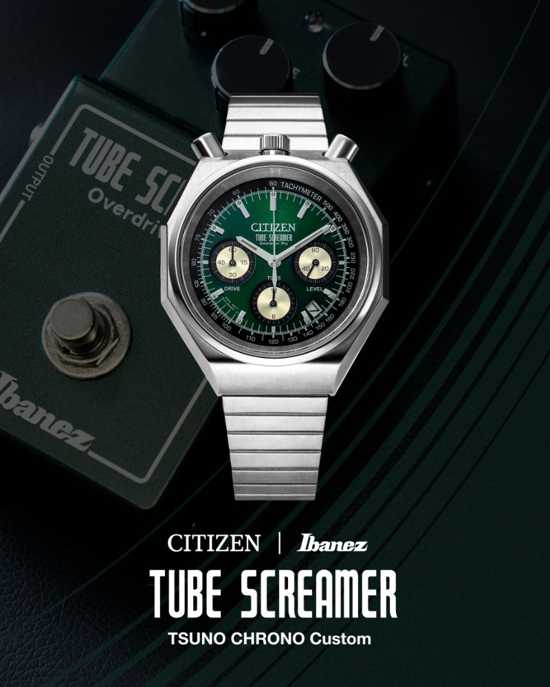 Ibanez × CITIZEN TSTCC808 TSUNO CHRONO Custom Tube Screamer Limited アイバニーズ × シチズン コラボレーションウォッチ 腕時計