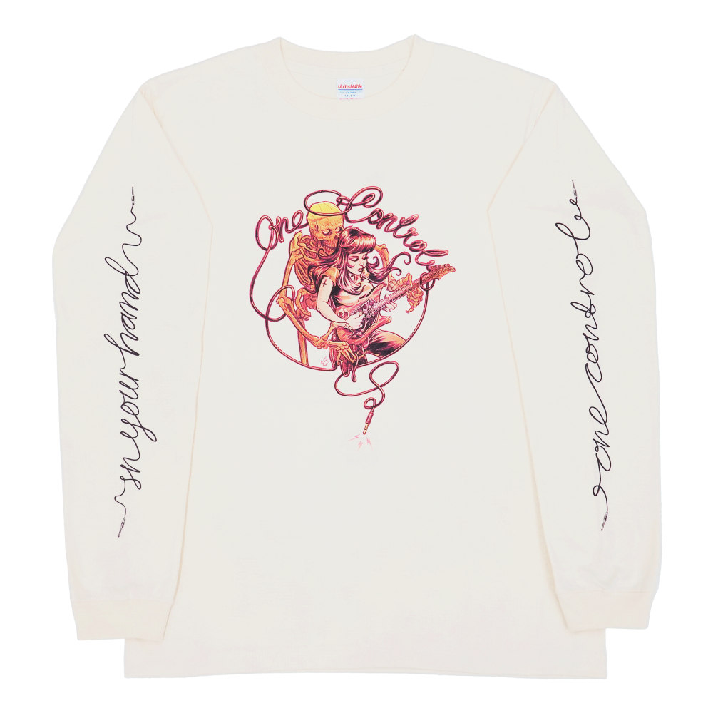 One Control ワンコントロール the Skull with Girl ロングTシャツ ヴィンテージナチュラル 長袖