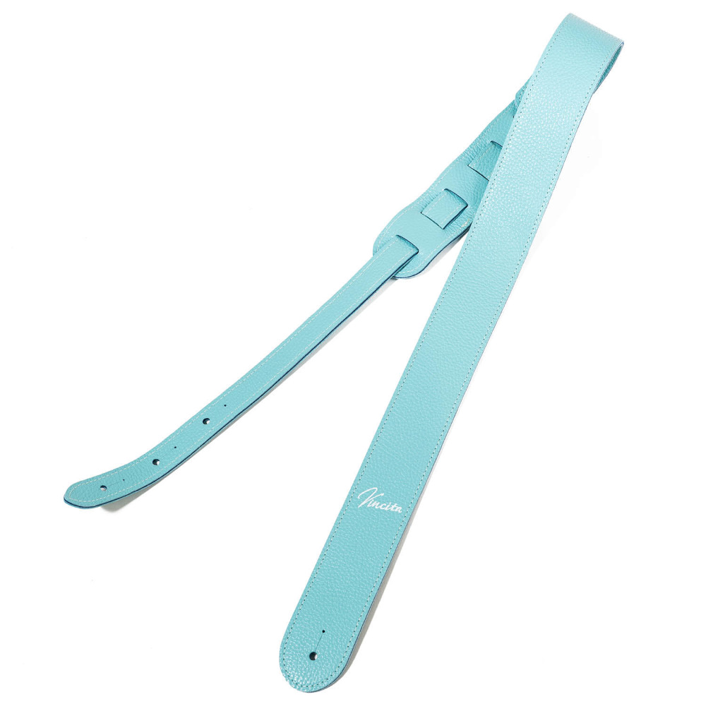 Grande uomo × Vincita Collaboration Strap Turquoise Blue ベースストラップ ギターストラップ
