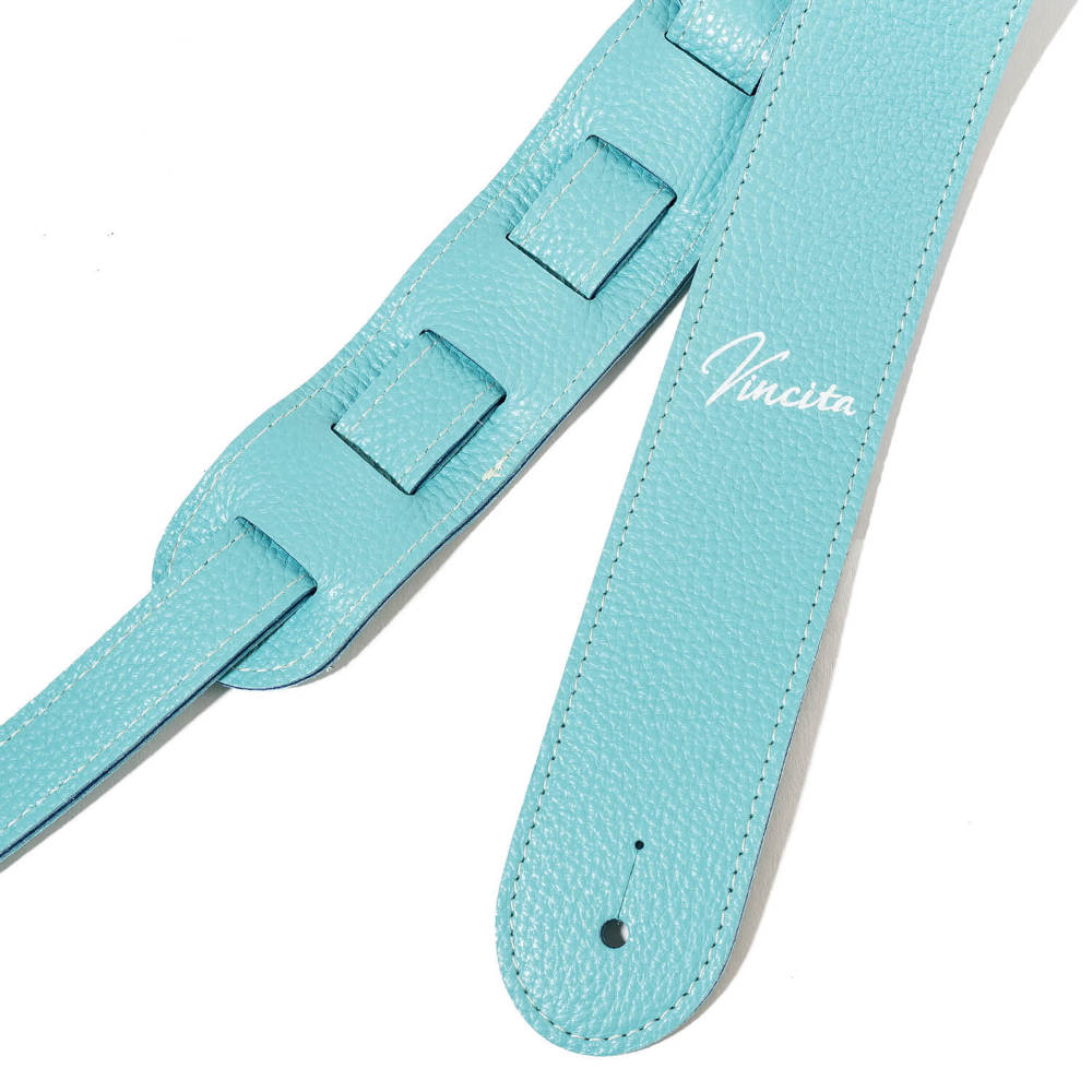 Grande uomo × Vincita Collaboration Strap Turquoise Blue ベースストラップ ギターストラップ