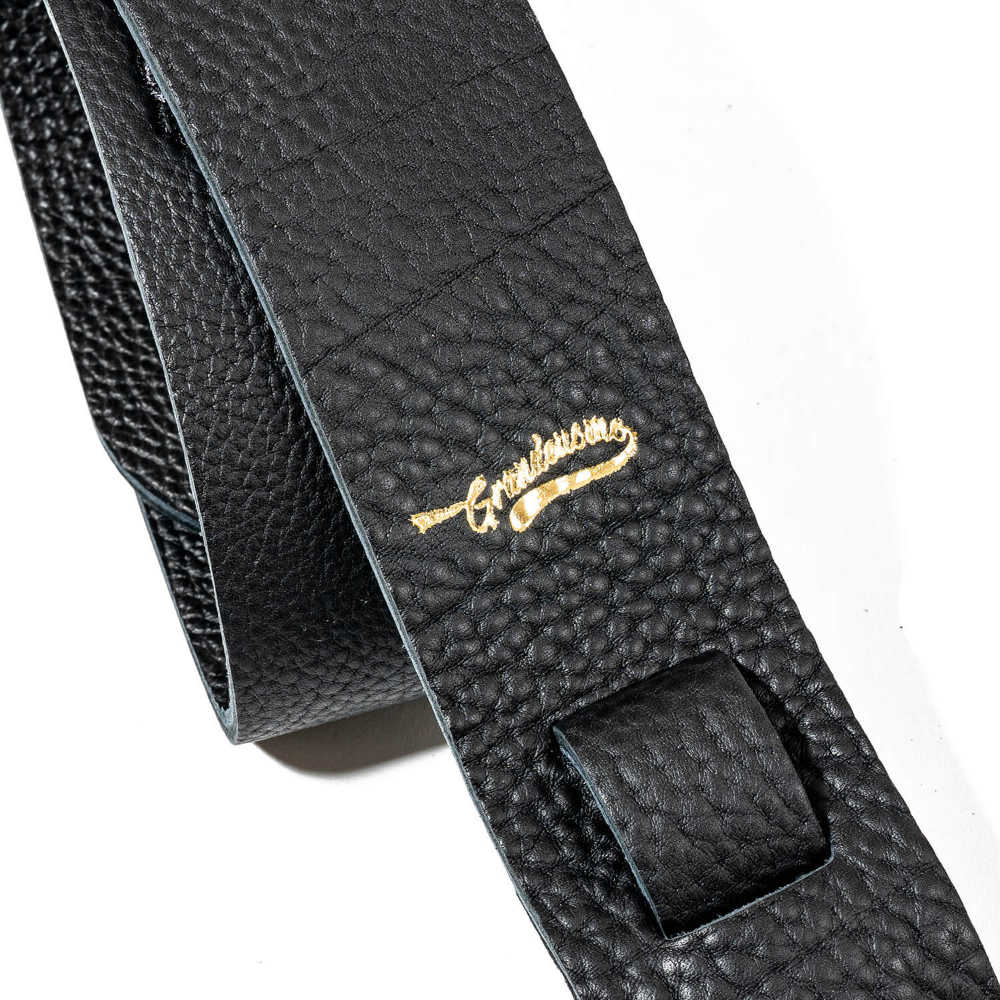 Grande uomo グランデウオモ KOS-ZC50-BK ずり落ちキャット 50mm BK/BK ギターストラップ