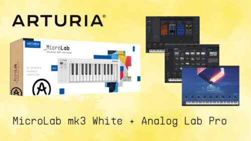 ARTURIA（アートリア）のMIDIキーボード「MicroLab mk3 White」にソフトウェア音源「Analog Lab Pro」がバンドル！数量限定で登場！