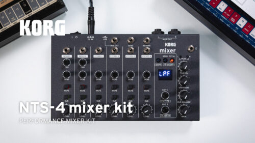 KORG（コルグ）からプラモデル感覚で組み立てるDIYの楽しみと、繋いで遊ぶ楽しみの両方が味わえるコンパクトなミキサー「NTS-4 mixer kit」が登場！